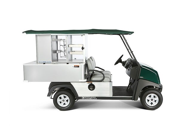 Cafe Express mobile merchandising golf course vehicle