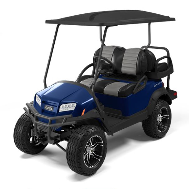 4 Passenger Onward Lifted Golf Cart Metallic Blue Onyx