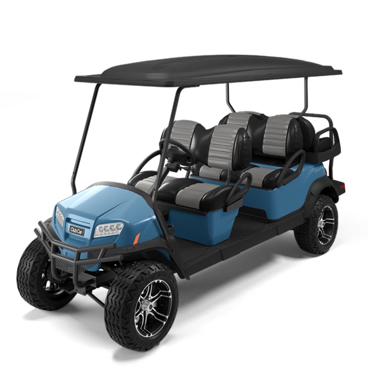 Onward 6 Passenger Lifted Golf Cart Metallic Ice Blue