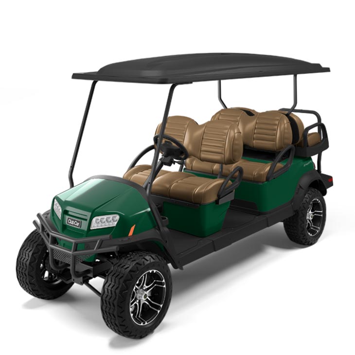 Onward 6 Passenger Lifted Golf Cart Metallic Jade Green